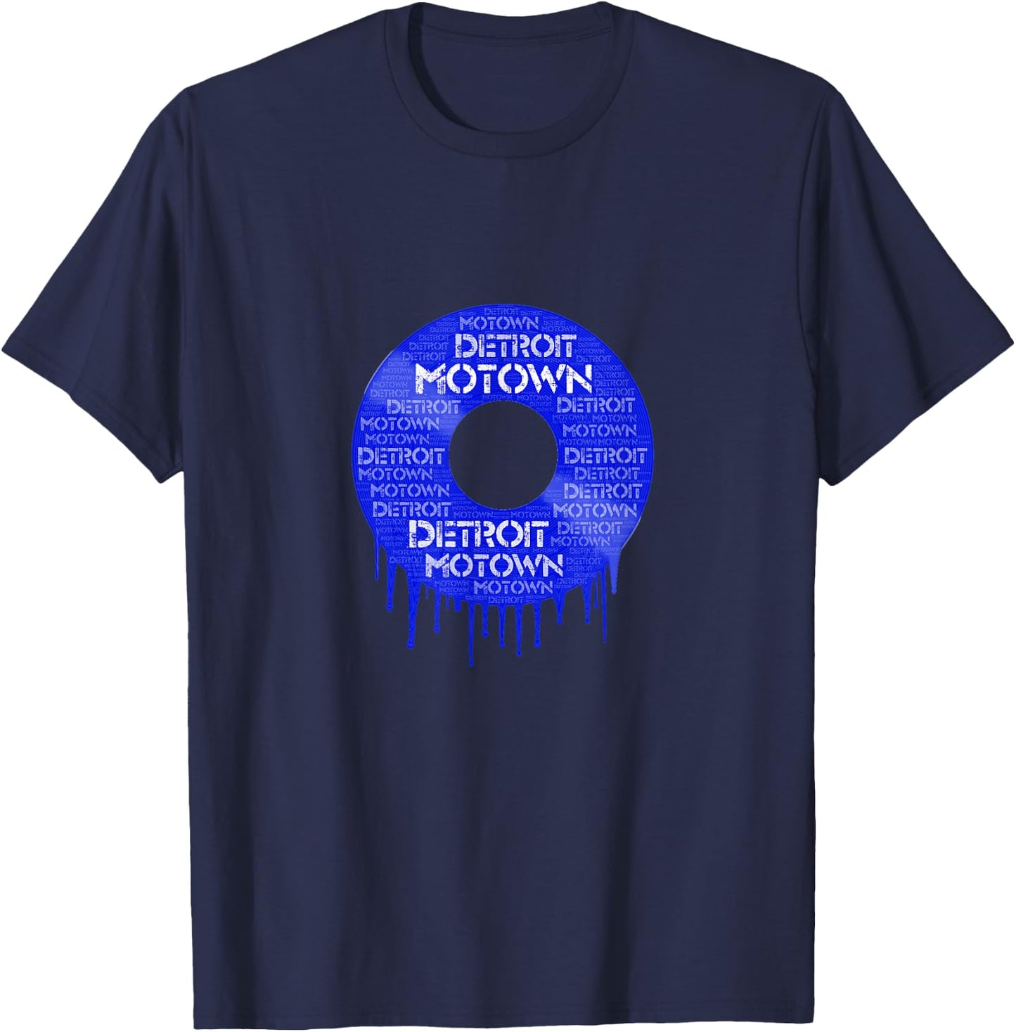 Detroit Motown record T shirt Motown record t shirt T-Shirt - T-Shirt | Navy