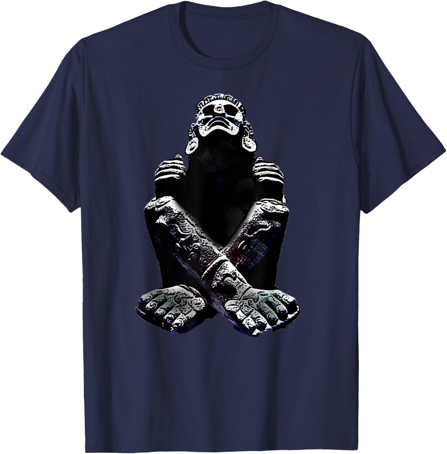 Xochipilli Aztec God T-Shirt - T-Shirt | Navy