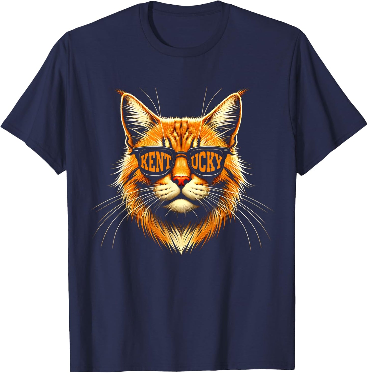 Retro Kentucky Name Pride Classic Cats Lover Animal Game Day T-Shirt - T-Shirt | Navy