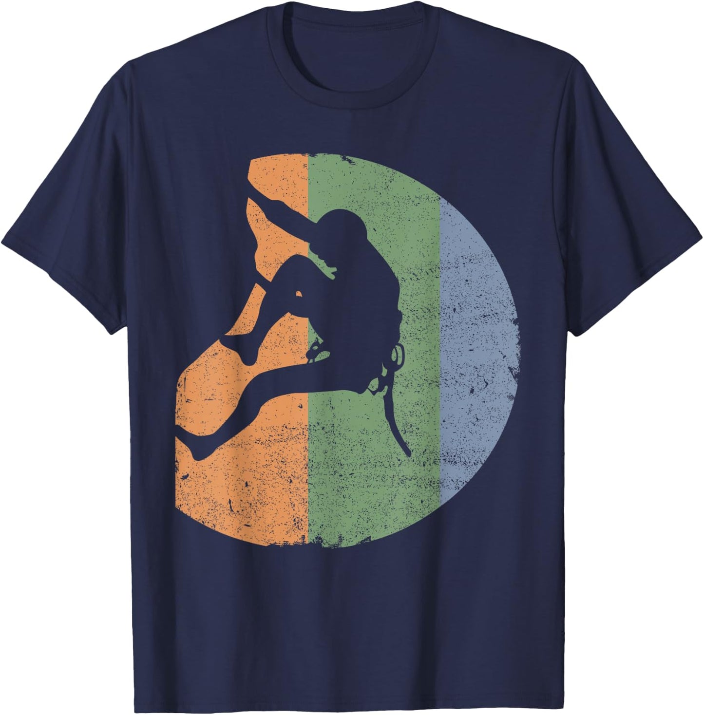 Rock Climbing Vintage Climber - Outdoor Gear T-Shirt - T-Shirt | Navy