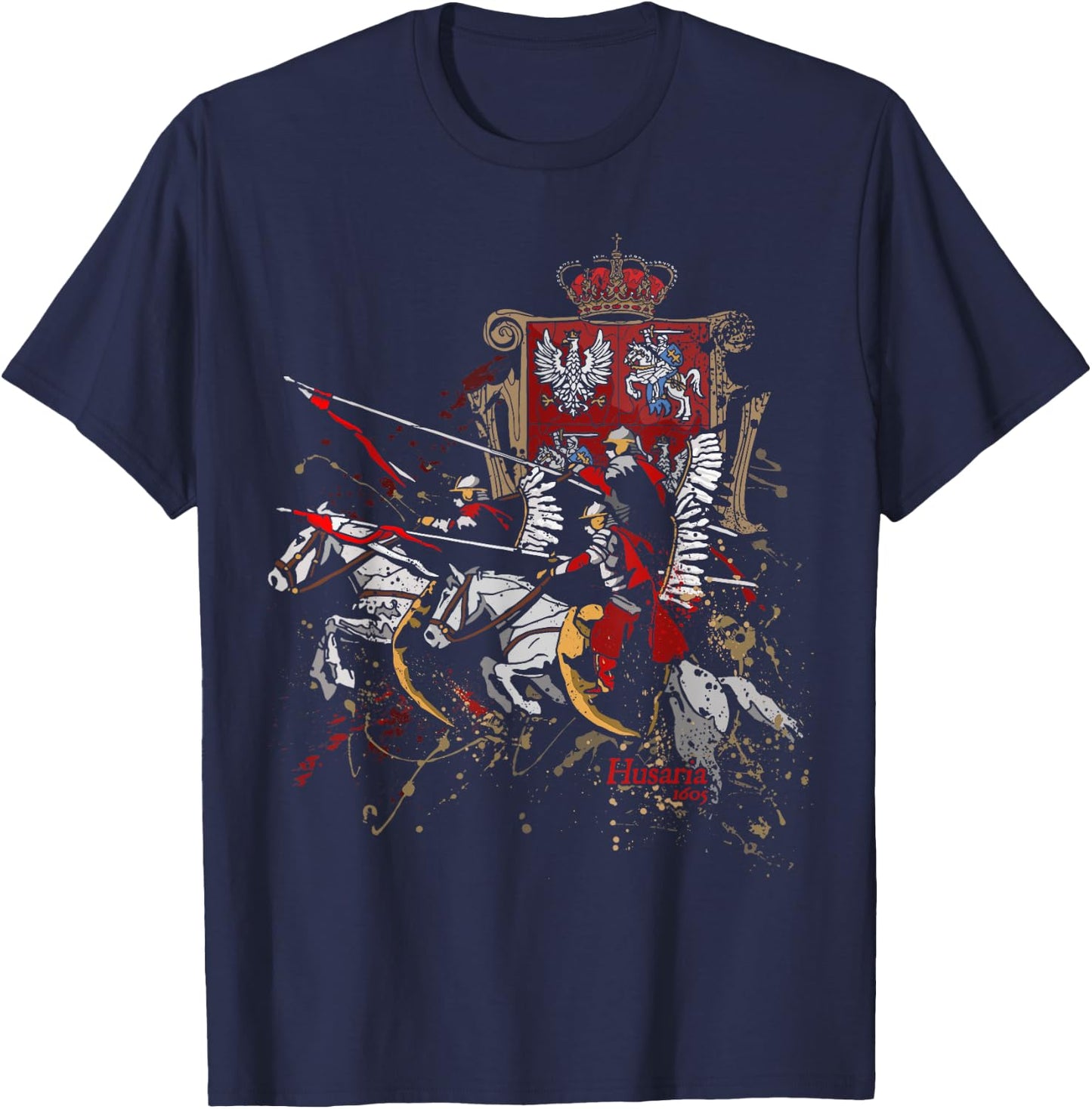 Polish Husaria history T-Shirt - T-Shirt | Navy