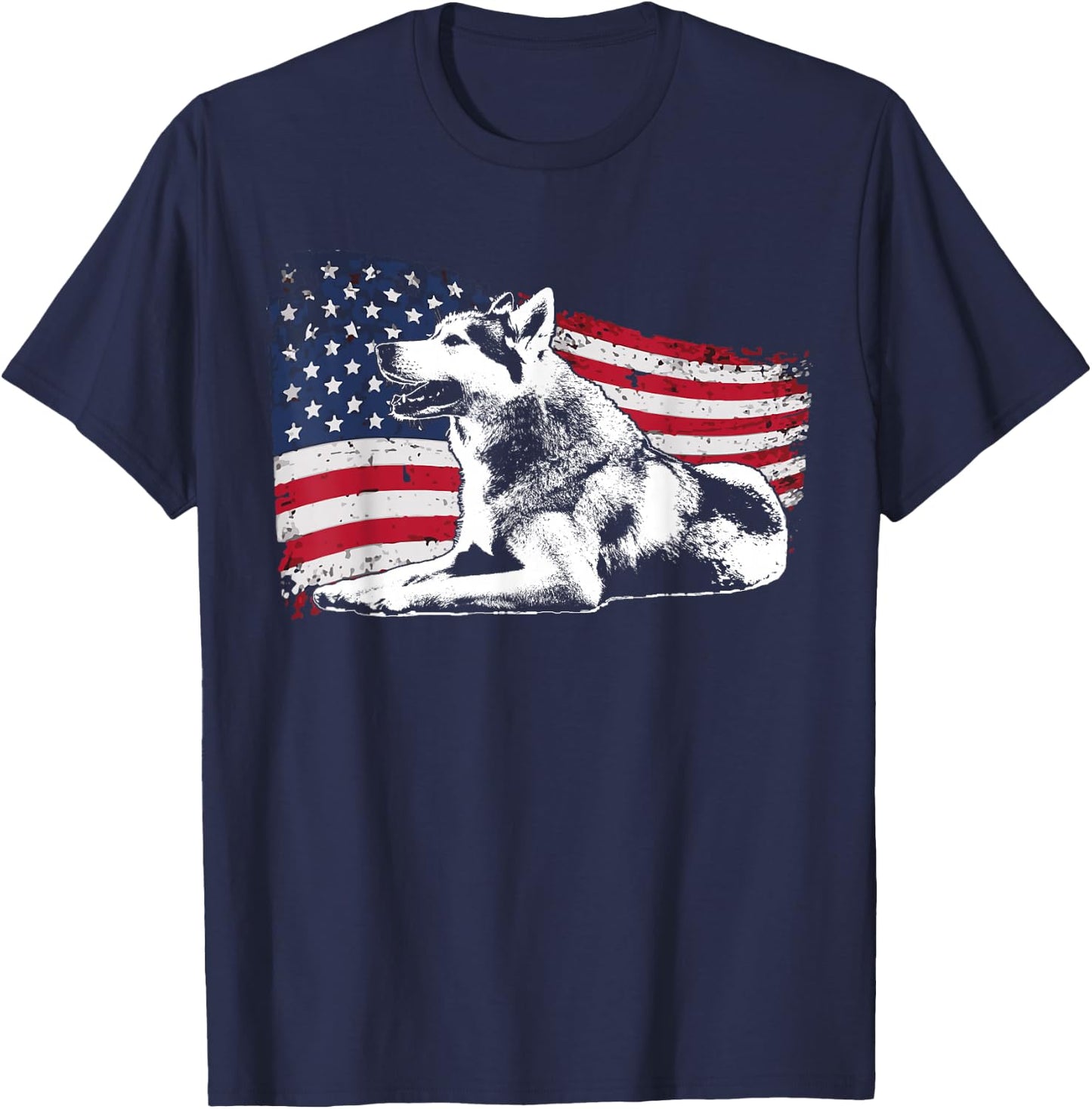 Sled Dog Husky Dog Breed T-Shirt - T-Shirt | Navy
