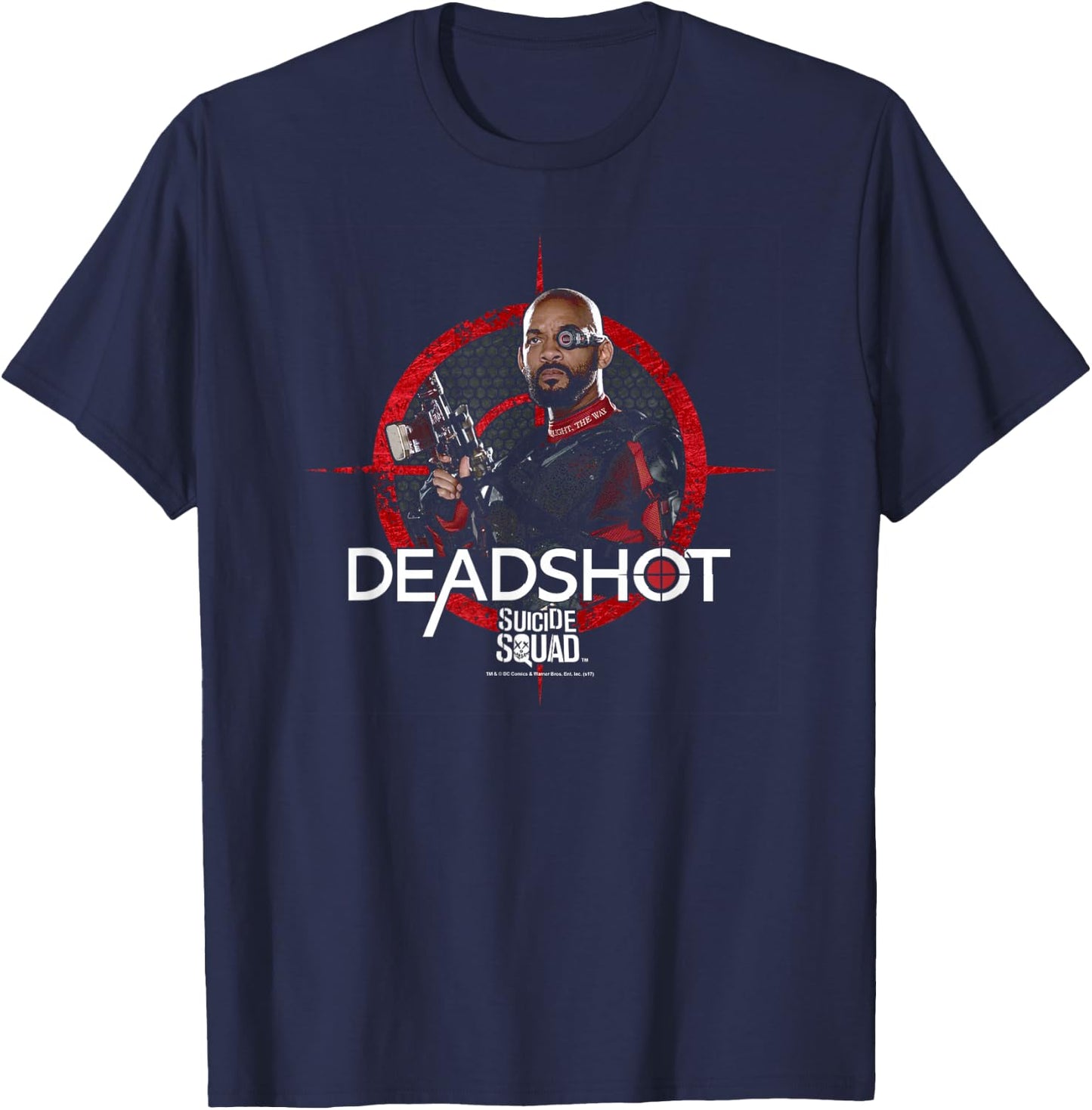 Suicide Squad Deadshot Target T-Shirt - T-Shirt | Navy