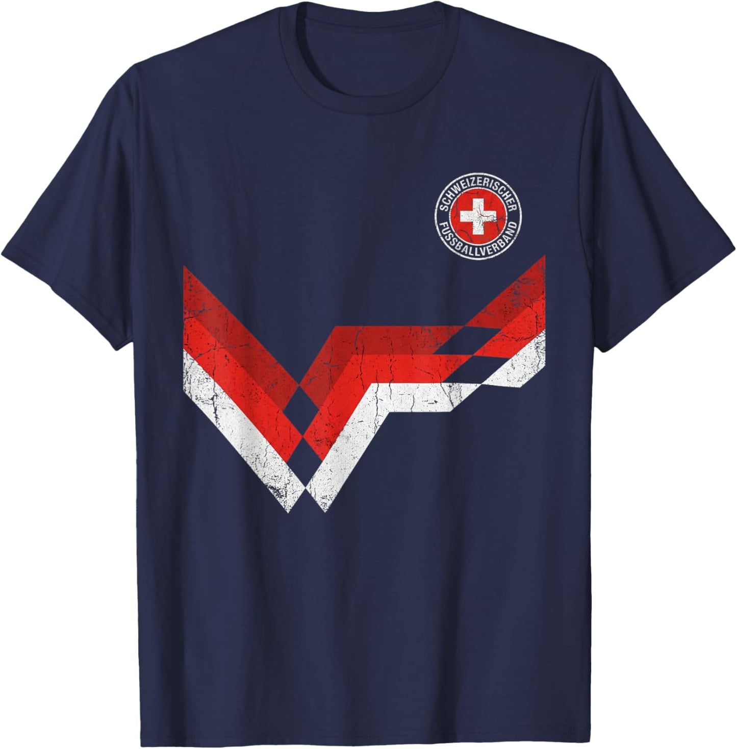 Switzerland Schweiz Suisse Swiss Schweizer Jersey T-Shirt - T-Shirt | Navy