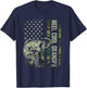 Reel Cool Grandpa Camouflage American Flag Fathers Day T-Shirt - T-Shirt | Navy