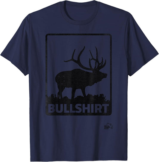 Funny Bullshirt Elk Hunting T-Shirt - T-Shirt | Navy