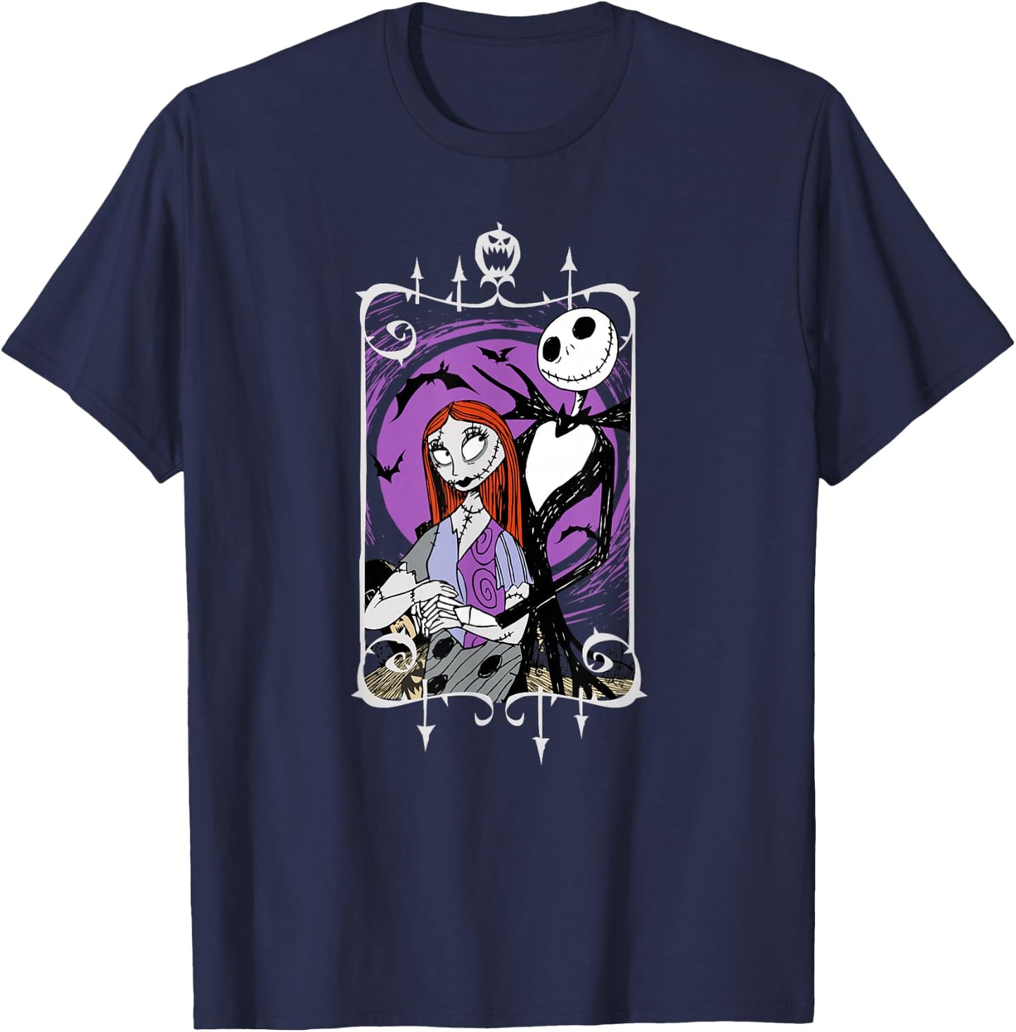 Disney - Nightmare Before Christmas Jack and Sally T-Shirt - T-Shirt | Navy