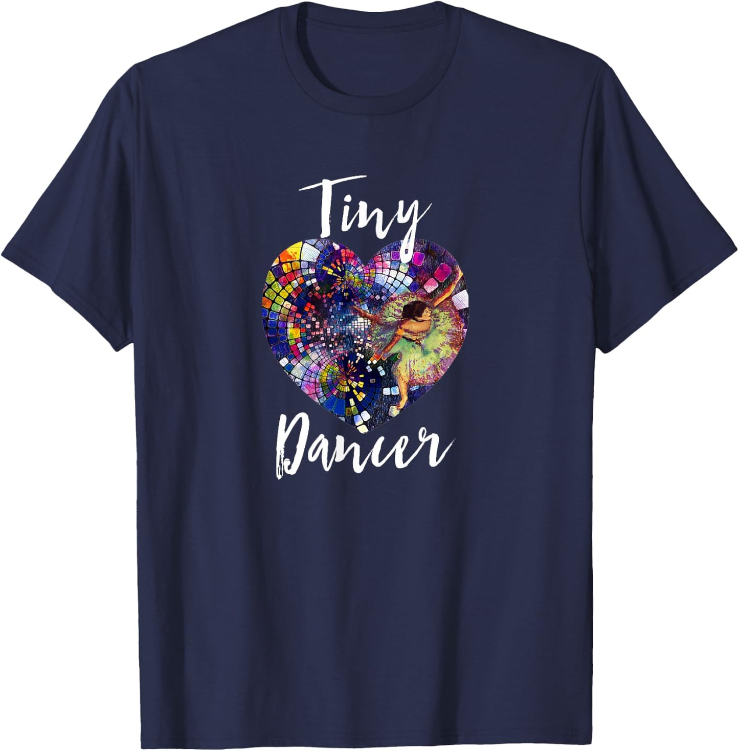 Tiny Dancer Degas Ballerina Heart T-Shirt - T-Shirt | Navy