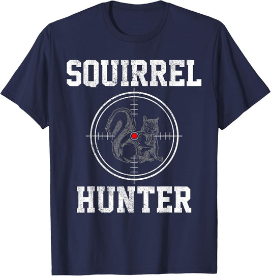 Squirrel Hunter - Hunting Shirt Gift T-Shirt - T-Shirt | Navy