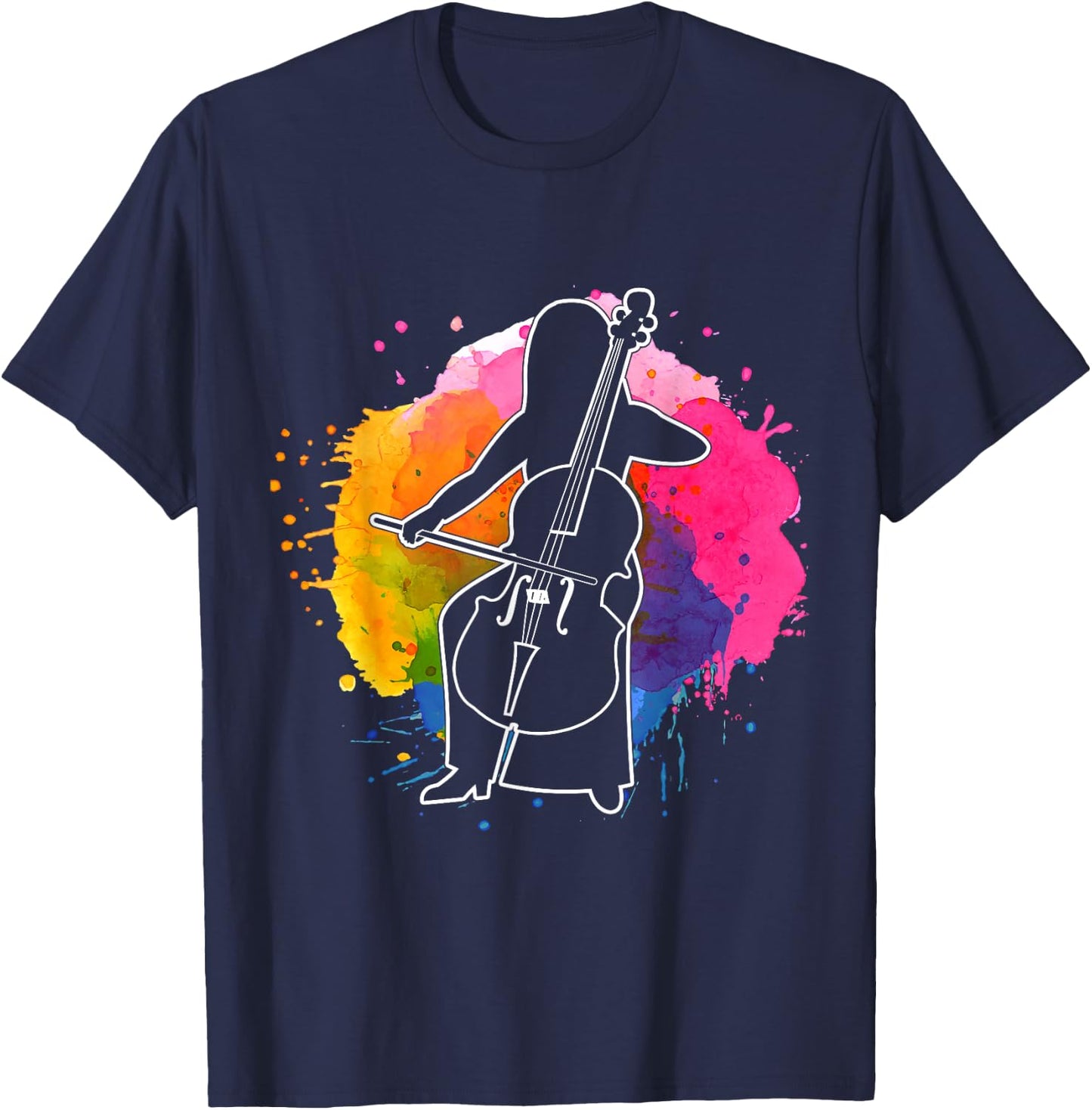 Musician Gift Cello Player Classical Music Cello T-Shirt - T-Shirt | Navy