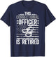 Proud Retired Correctional Officer Retirement US Flag T-Shirt - T-Shirt | Navy