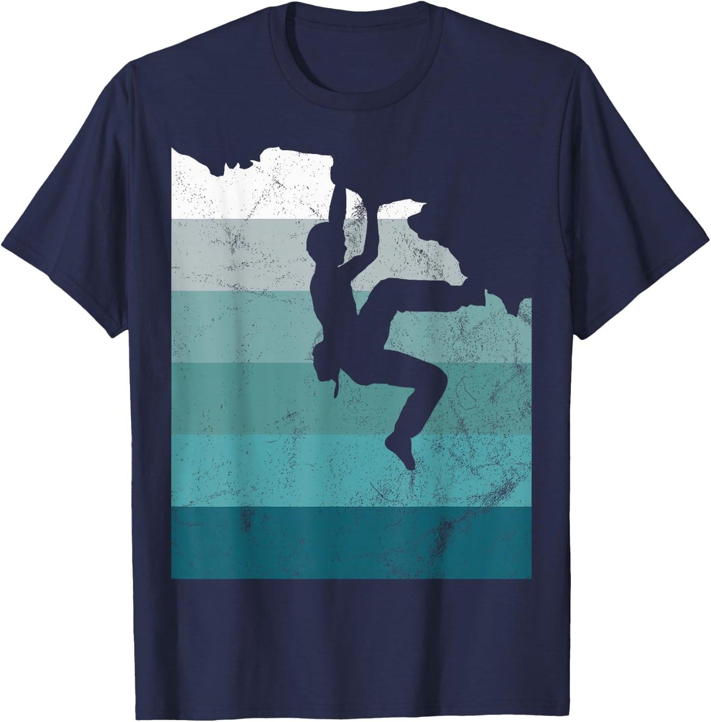 Climber Climbing Bouldering Free Speed Solo Vintage Gift T-Shirt - T-Shirt | Navy