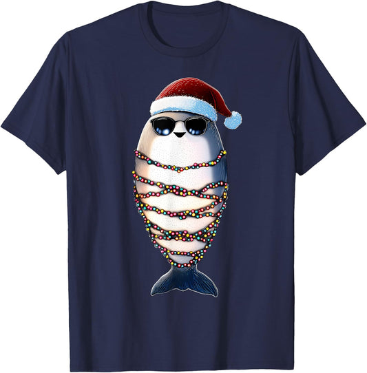Dabbing Sacabambaspis Sunglasses Cute Christmas Xmas T-Shirt - T-Shirt | Navy