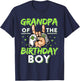 Gamer Birthday Grandpa of the Birthday Boy Video Game Kids T-Shirt - T-Shirt | Navy