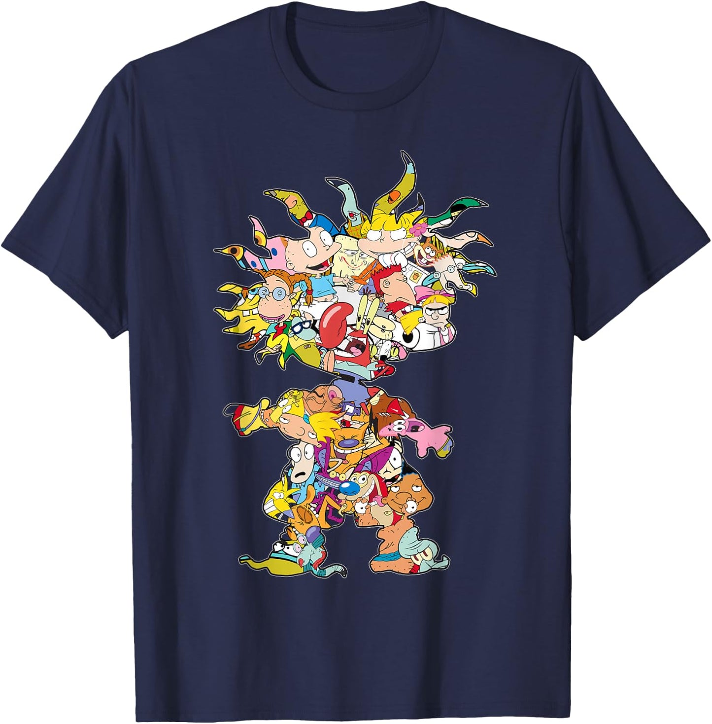 Nickelodeon 90s Nick Chuckie Character Silhouette T-Shirt - T-Shirt | Navy