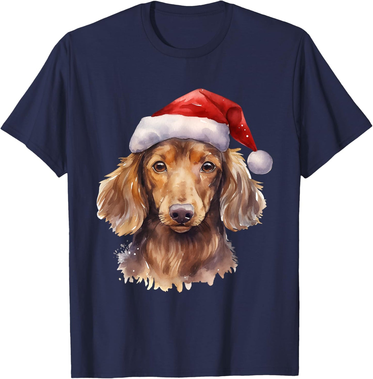 Dachshund Christmas Dog T-Shirt - T-Shirt | Navy