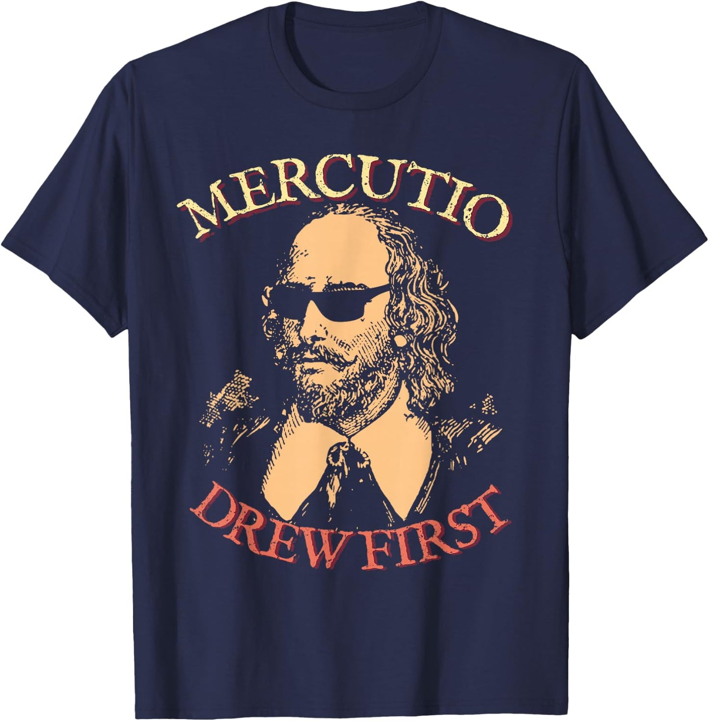 Mercutio Drew First William Shakespeare Romeo & Juliet T-Shirt - T-Shirt | Navy