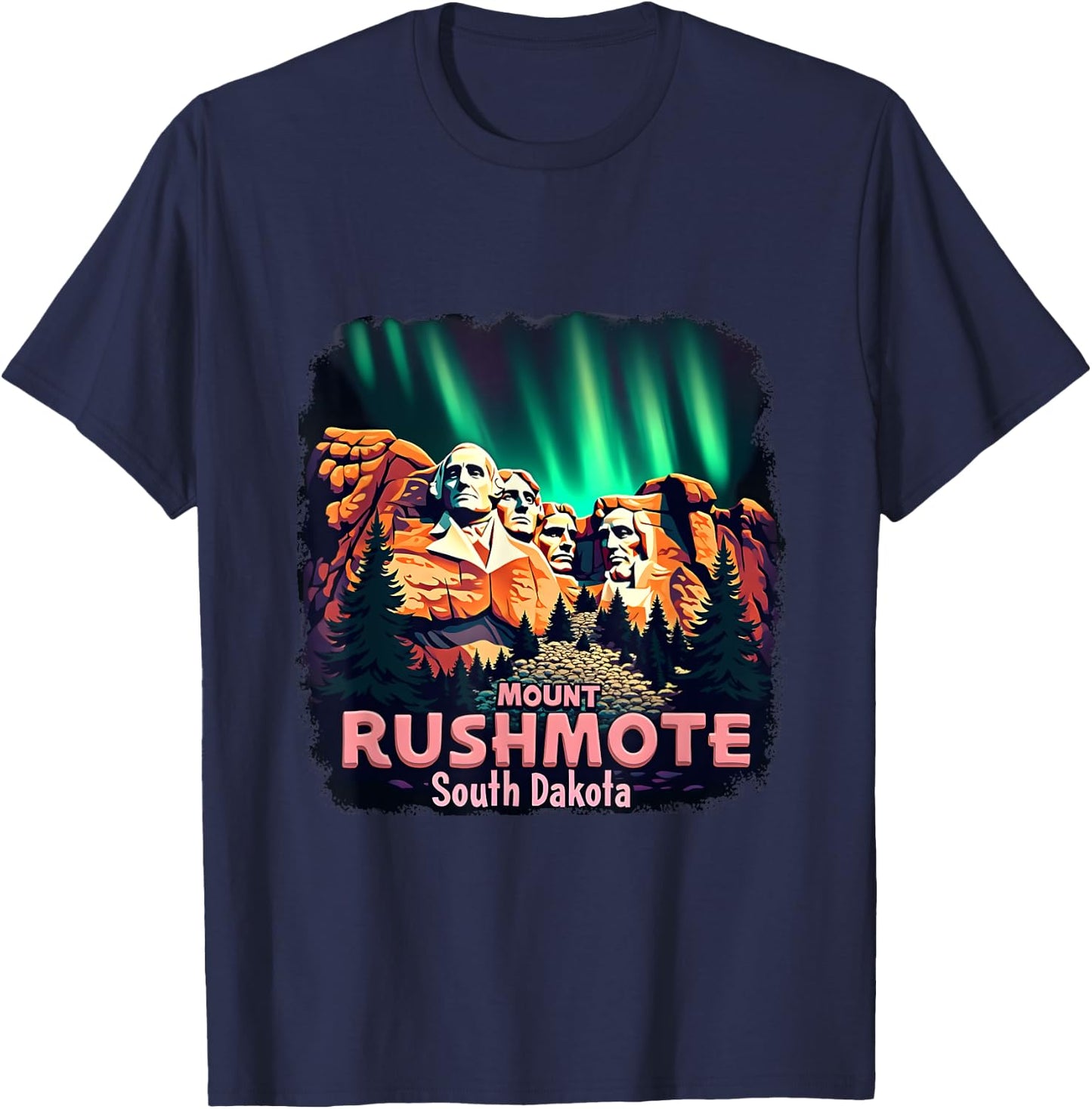 Mount Rushmore South Dakota T-Shirt - T-Shirt | Navy