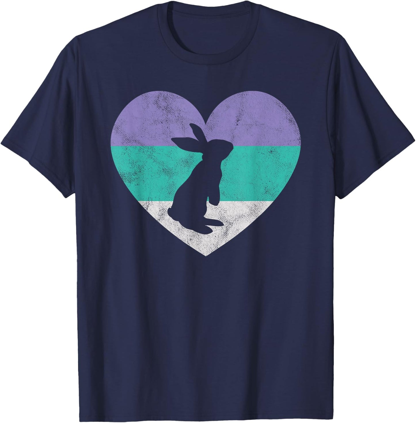 Rabbit Gift Shirt & Girls | Cute Easter Shirt T-Shirt - T-Shirt | Navy