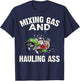 Mixing Gas And Hauling Ass Motocross Dirt Bike Boys T-Shirt - T-Shirt | Navy