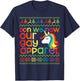 Gay Christmas Rainbow Unicorn Don We Now Our Gay Apparel T-Shirt - T-Shirt | Navy