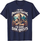 I'm Not Procrastinating Funny Side Quests Gamer T-Shirt - T-Shirt | Navy