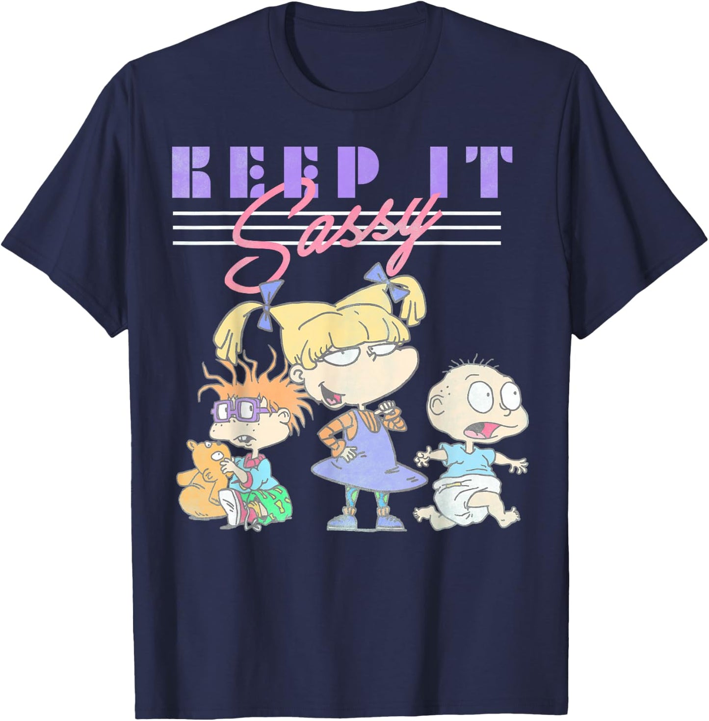 Nickelodeon Rugrats Angelica Keep It Sassy T-Shirt - T-Shirt | Navy