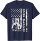 Vintage Crane Operator American Flag T-Shirt - T-Shirt | Navy