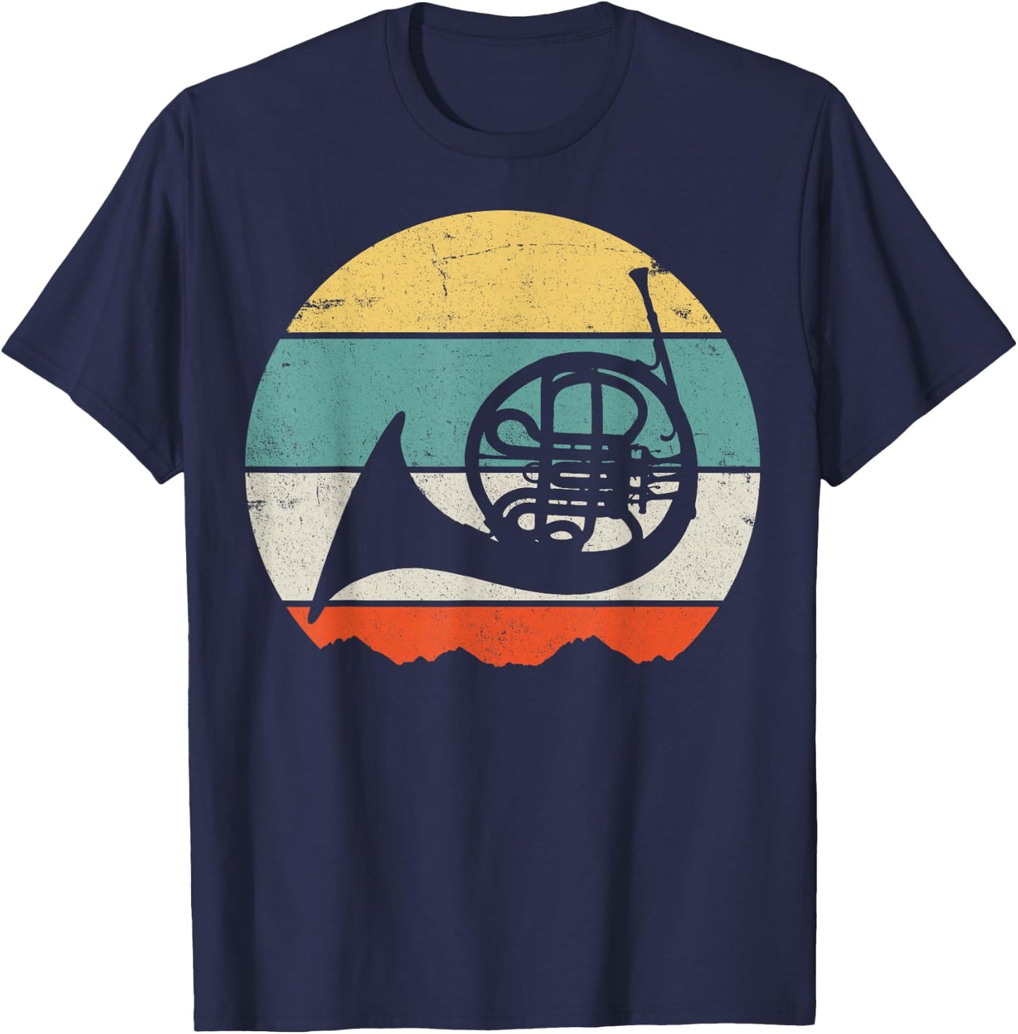 French Horn T-Shirt - T-Shirt | Navy