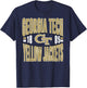 Georgia Tech Yellow Jackets Vintage 90's Retro Navy T-Shirt - T-Shirt | Navy
