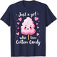 Just a Girl Who Loves Cotton Candy Cute T-Shirt - T-Shirt | Navy