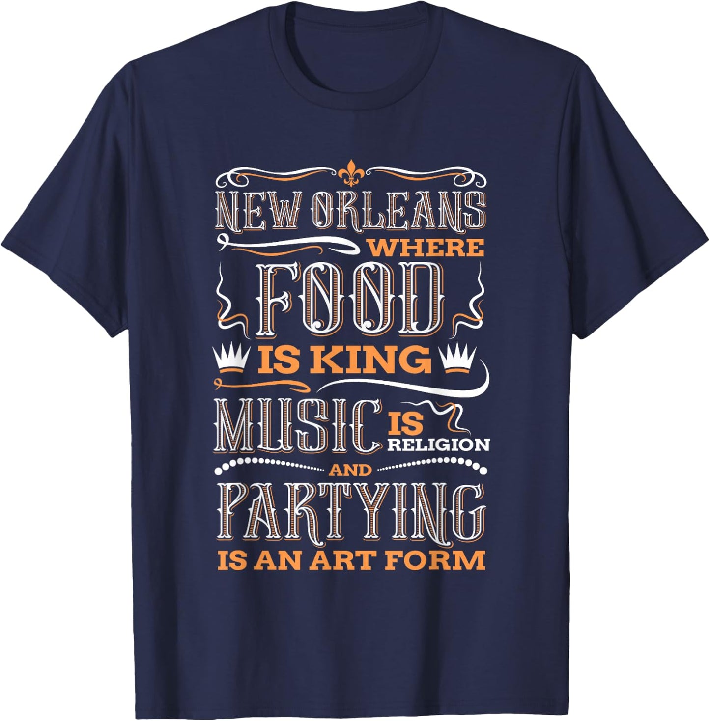New Orleans Louisiana Vintage Souvenir Gift T-Shirt - T-Shirt | Navy