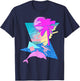 Vaporwave Aesthetic 80s 90s Throwback Retrowave Dolphin T-Shirt - T-Shirt | Navy