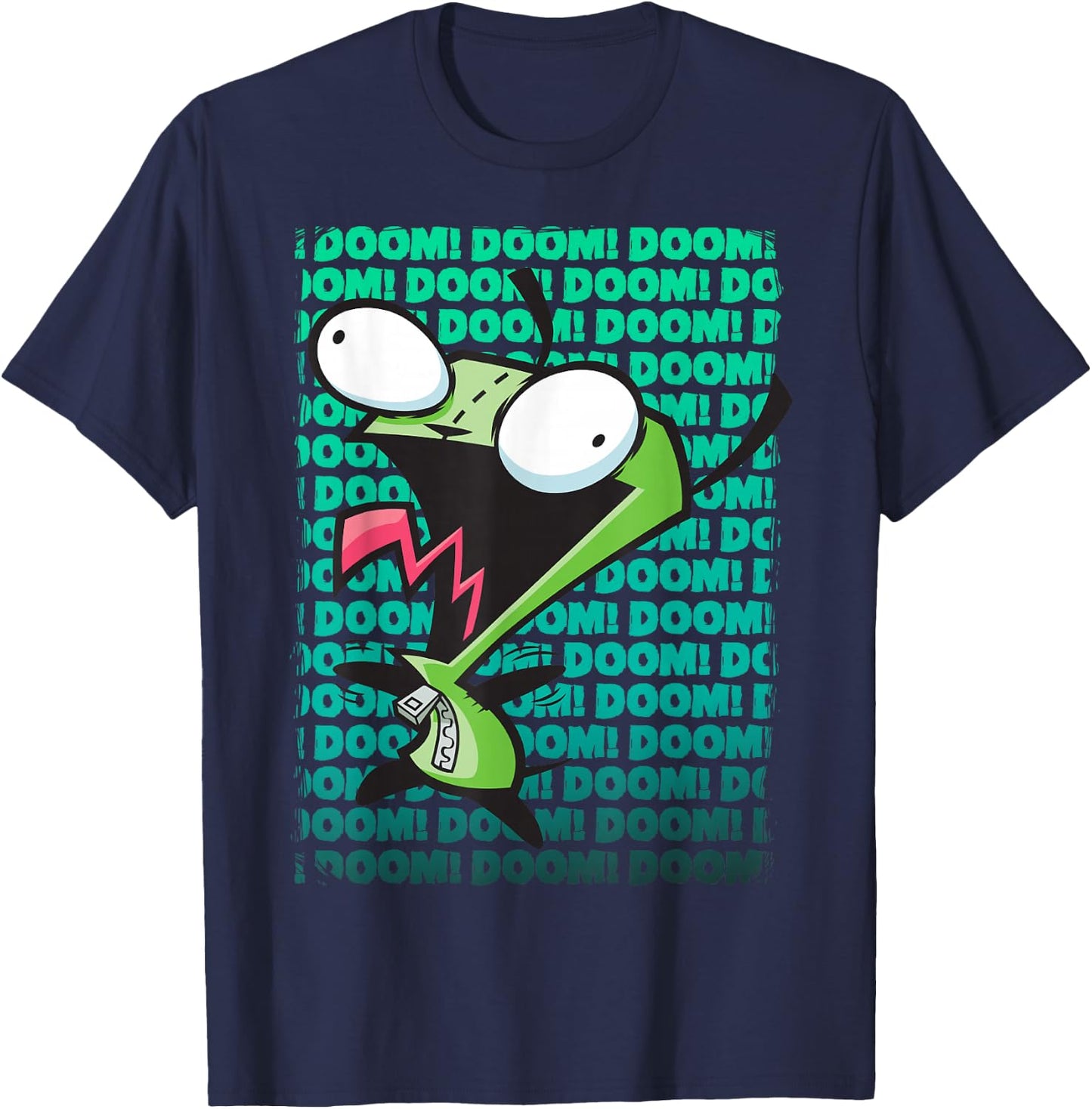 Nickelodeon Invader Zim Gir Impending Doom Song Small T-Shirt - T-Shirt | Navy