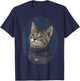 Star Trek: The Next Generation Wesley Crusher Cat Portrait T-Shirt - T-Shirt | Navy