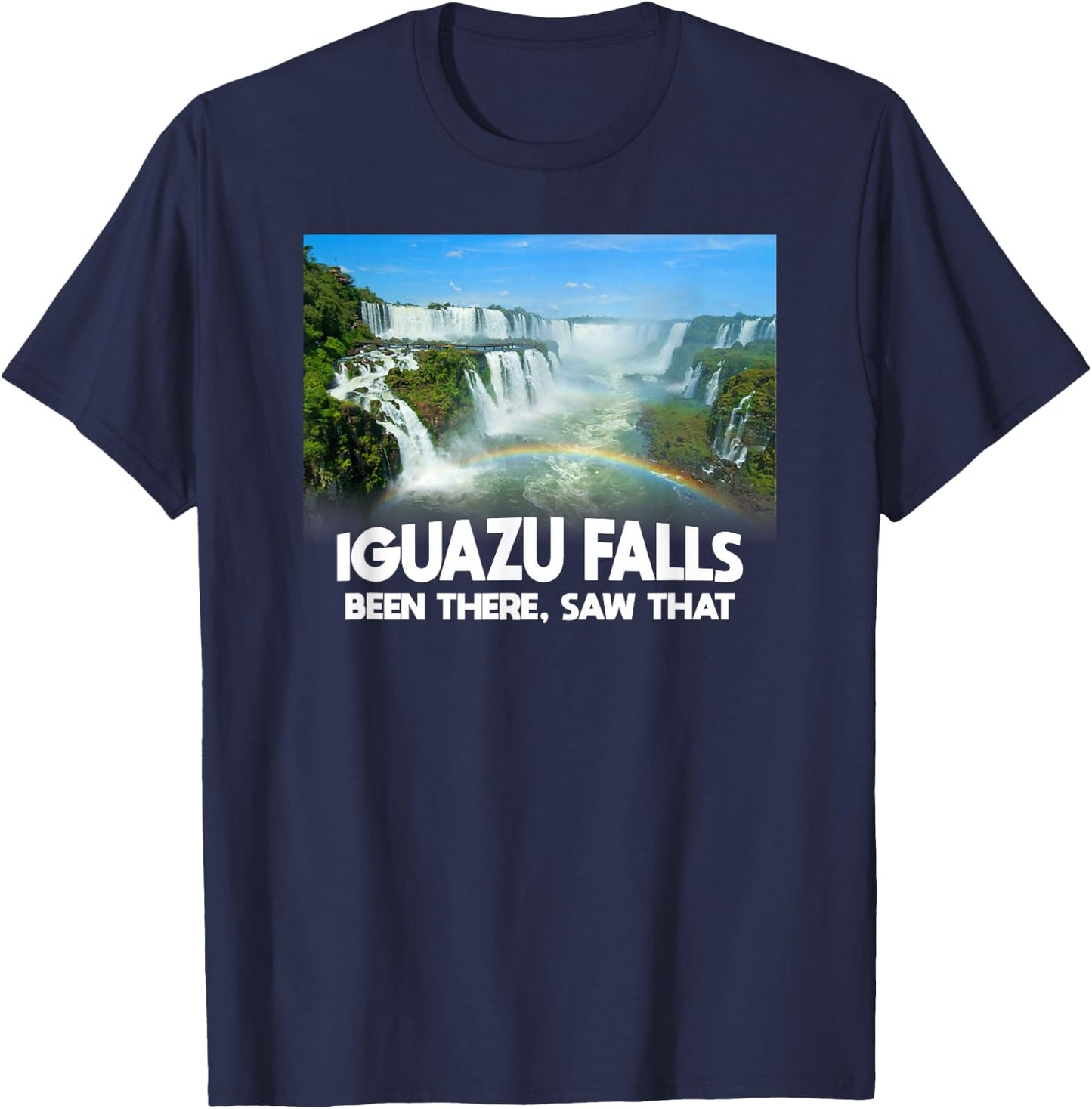 Iguazu Falls - Brazil Travel T-Shirt - T-Shirt | Navy