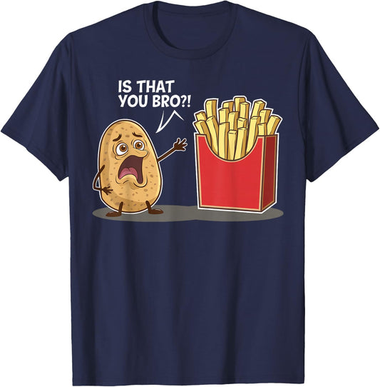 Potato Is That You Bro Funny Gifts Women Boy Kid T-Shirt - T-Shirt | Navy