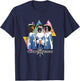 Funny Cute Three Musketeers Dogs T-Shirt - T-Shirt | Navy
