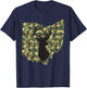 Deer Hunter Camouflage Hunting Safety Orange State Ohio T-Shirt - T-Shirt | Navy