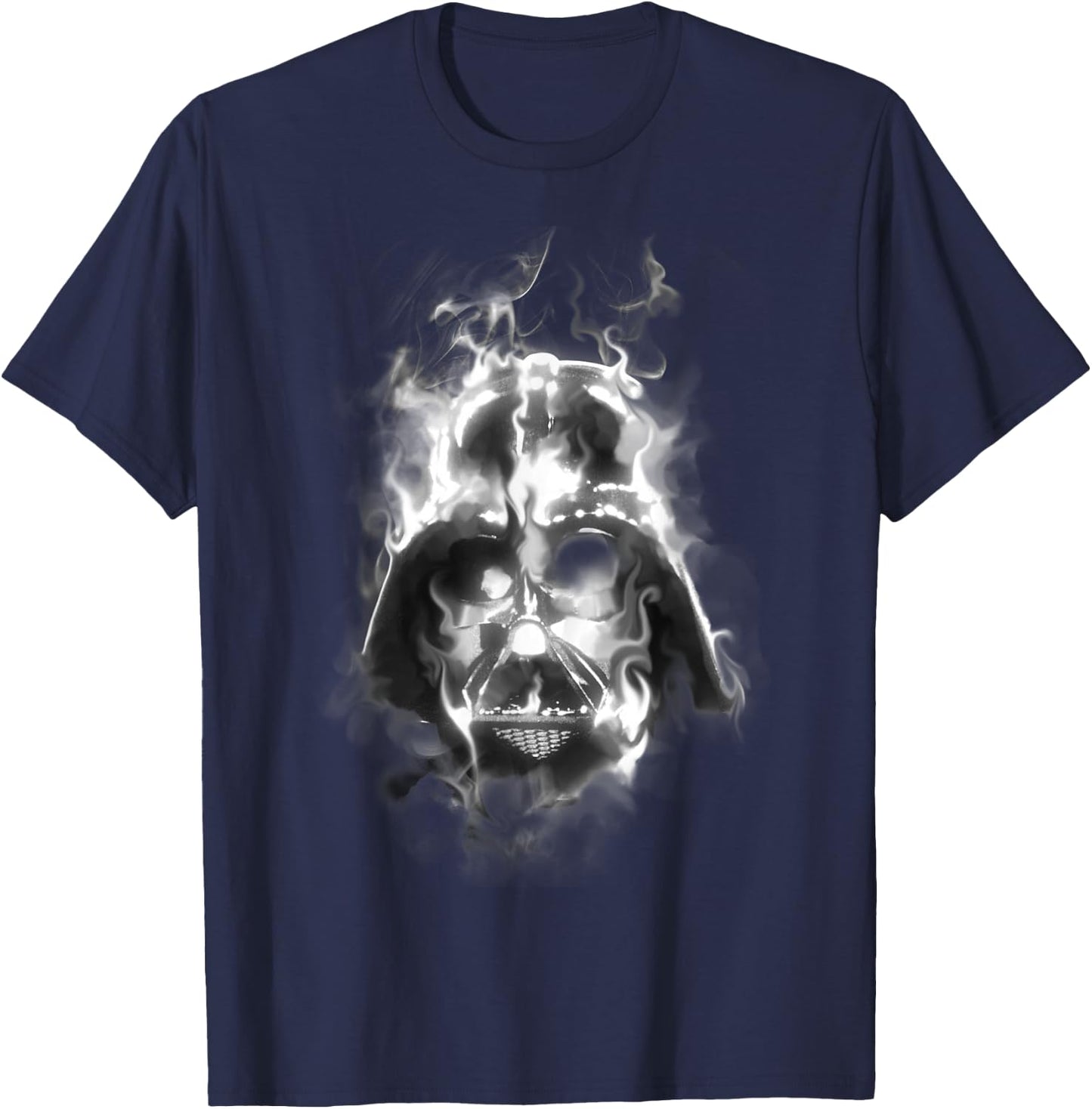 Star Wars Darth Vader Sith Lord Smoke Portrait T-Shirt - T-Shirt | Navy