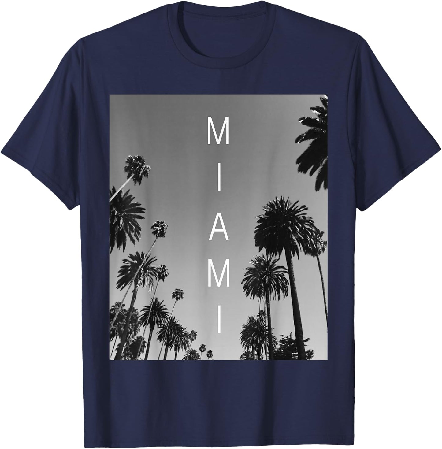Miami Beach South Beach Florida Fl Souvenir Gift T-Shirt - T-Shirt | Navy