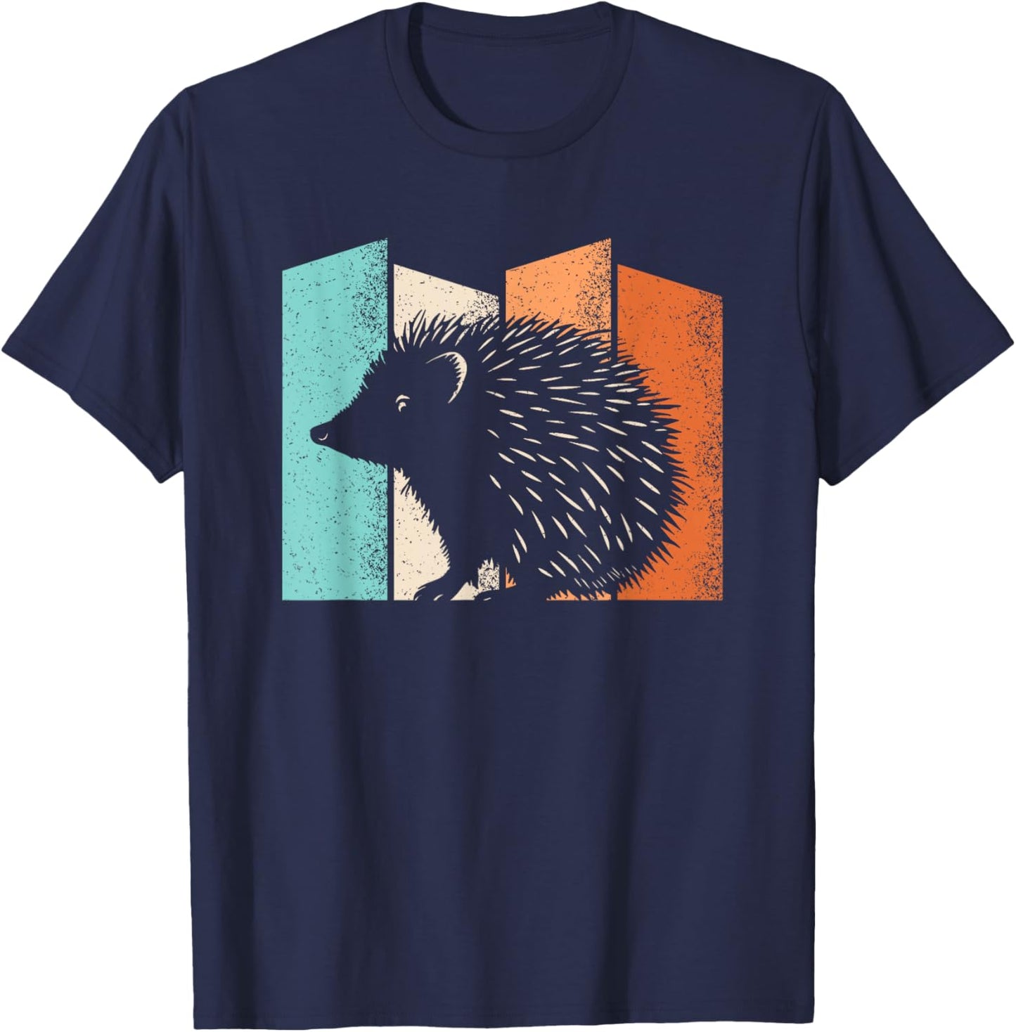 Retro Hedgehog Lover Vintage Men Women Kids T-Shirt - T-Shirt | Navy