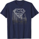 Superman Skyline T-Shirt - T-Shirt | Navy