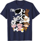 Farm Animals Barnyard Farm House 3rd Birthday Party Supply T-Shirt - T-Shirt | Navy