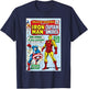 Marvel Iron Man And Captain America Comic Cover T-Shirt - T-Shirt | Navy