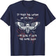 Gothic Horror Deaths Head Moth Slogan T-Shirt - T-Shirt | Navy