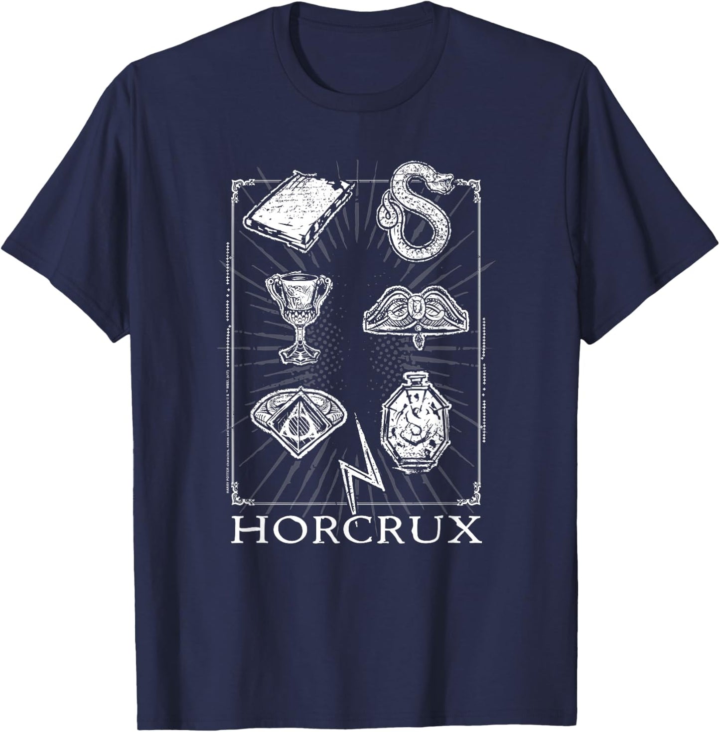 Harry Potter Horcrux Symbols T-Shirt - T-Shirt | Navy
