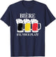 Bière S'il Vous Plaît Funny Belgium Party Belgian Beer Fest T-Shirt - T-Shirt | Navy