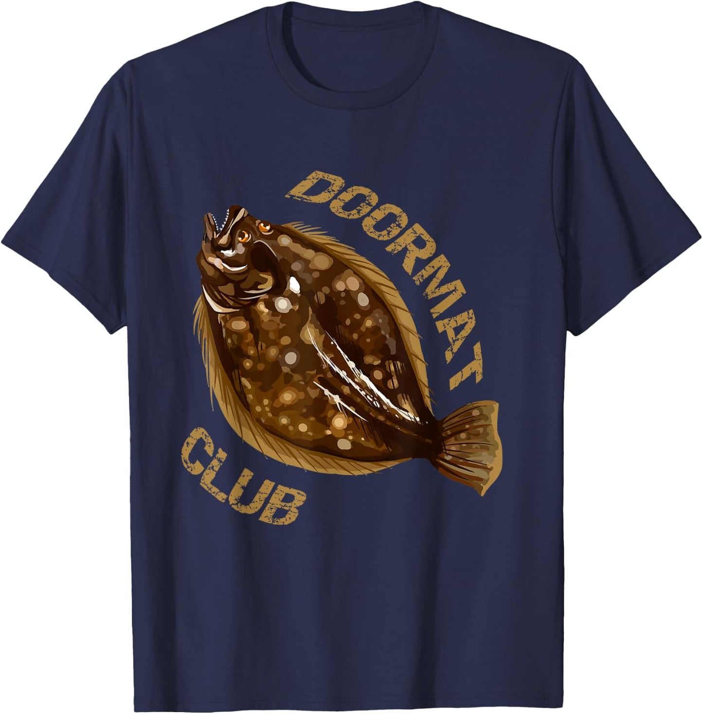 Doormat Club Summer Flounder Fishing T-Shirt - T-Shirt | Navy