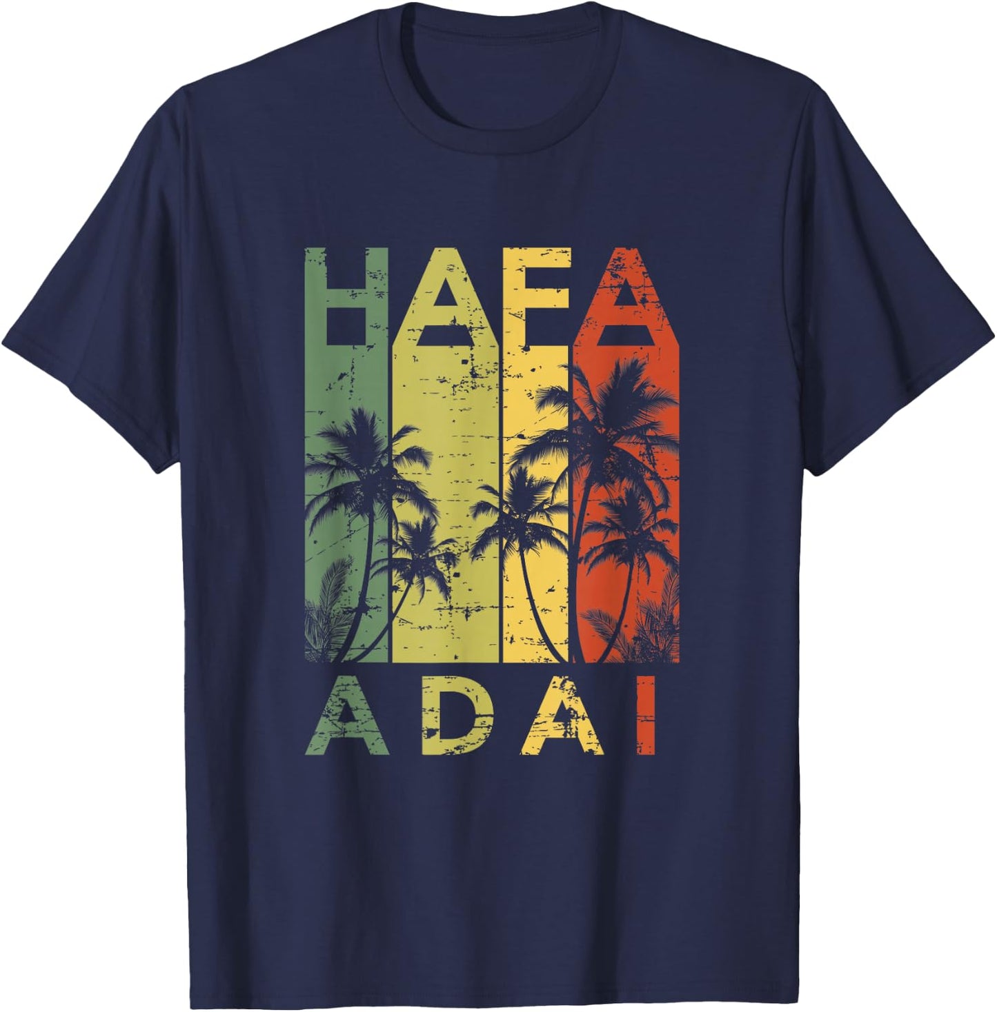 Hafa Adai Guam Vintage 1980s T-Shirt - T-Shirt | Navy